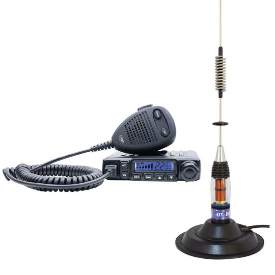 Rádiová stanica PNI Escort HP 6500 CB multištandardná + CB PNI ML70 anténa